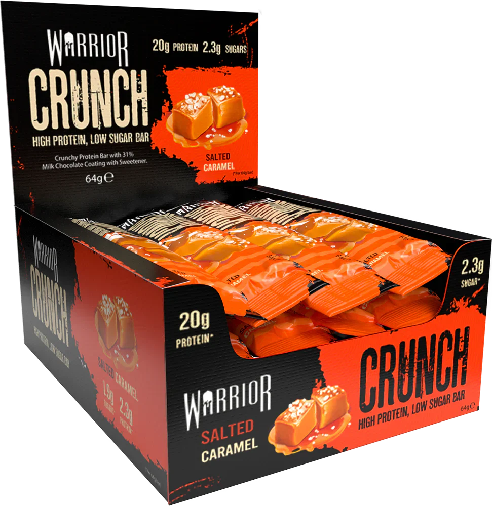 Warrior Crunch Bar - 12 x 64 g Salted Caramel
