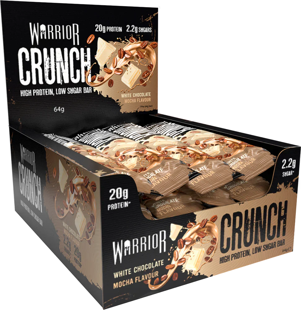 Warrior Crunch Bar - 12 x 64 g White Choc Mocha