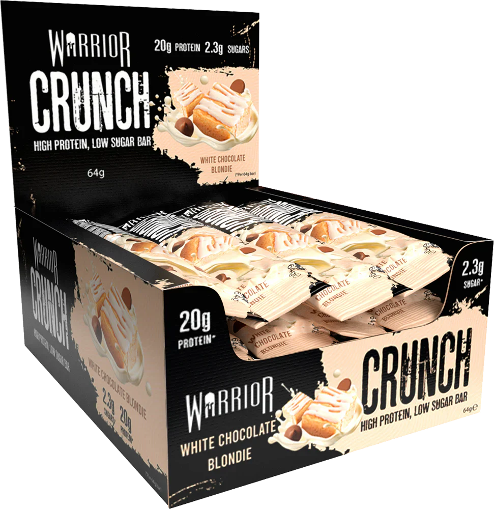Warrior Crunch Bar - 12 x 64 g White Chocolate Blondie