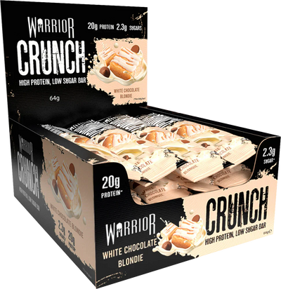 Warrior Crunch Bar - 12 x 64 g White Chocolate Blondie