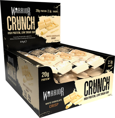 Warrior Crunch Bar - 12 x 64 g White Chocolate Crisp