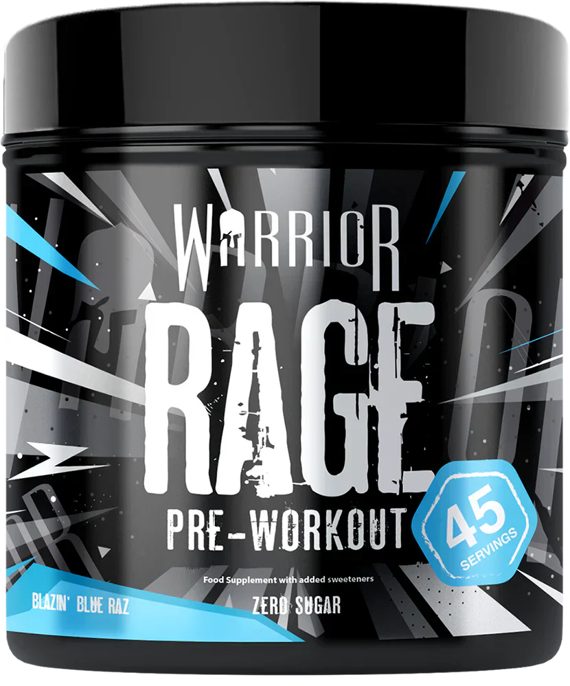 Warrior Rage Pre-Workout - 392 g Blue Raspberry