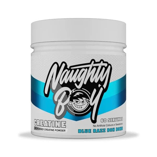 Naughty Boy Flavoured Creatine - 300 g Blue Razz Bon Bons