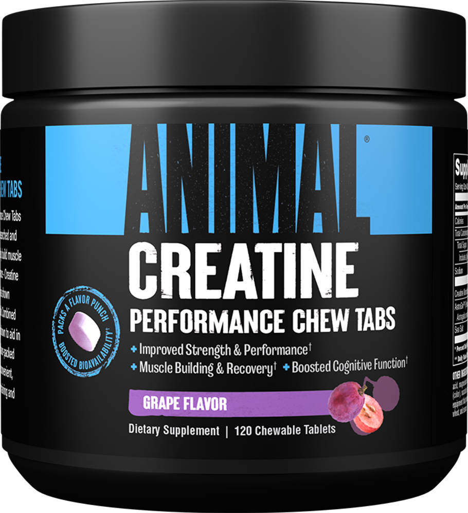 Animal Creatine Chews - 120 tabs Grape