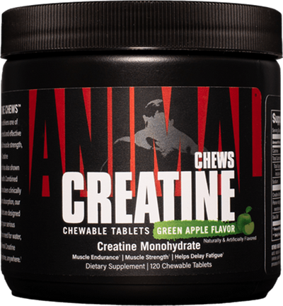 Animal Creatine Chews - 120 tabs Green Apple