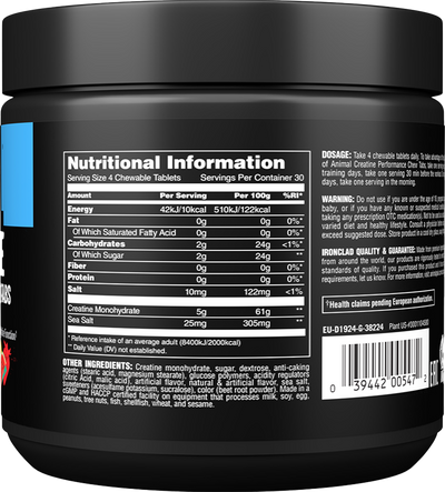 Animal Creatine Chews - 120 tabs Fruit Punch