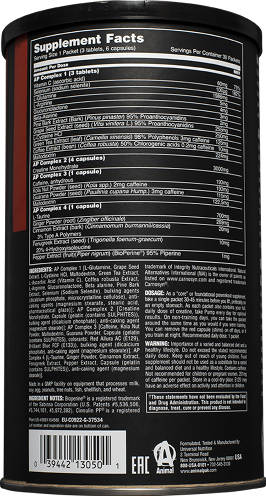 Animal Pump - 30 packs