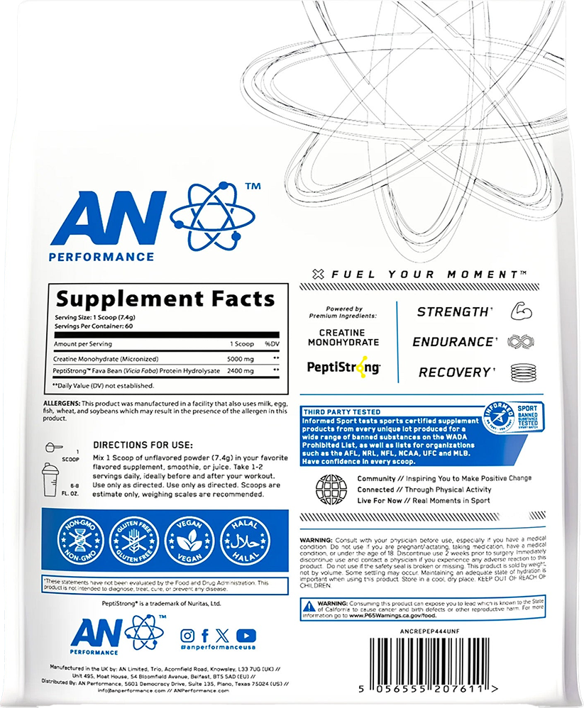 Applied Nutrition Creatine Monohydrate + Peptide - 444 g