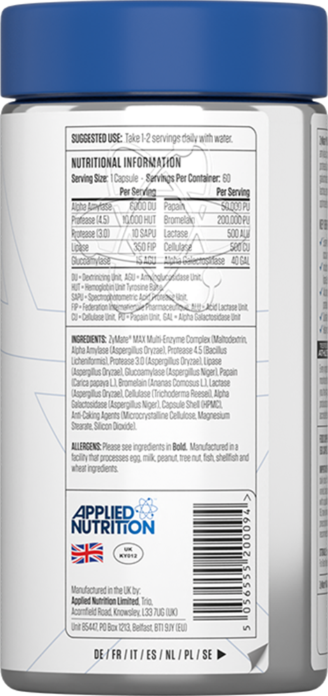 Applied Nutrition Digestive Enzyme - 60 caps