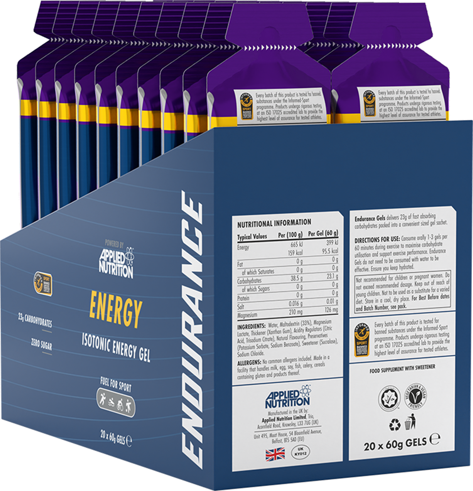 Applied Nutrition Isotonic Energy Gel - 20 x 60 ml Blackcurrant