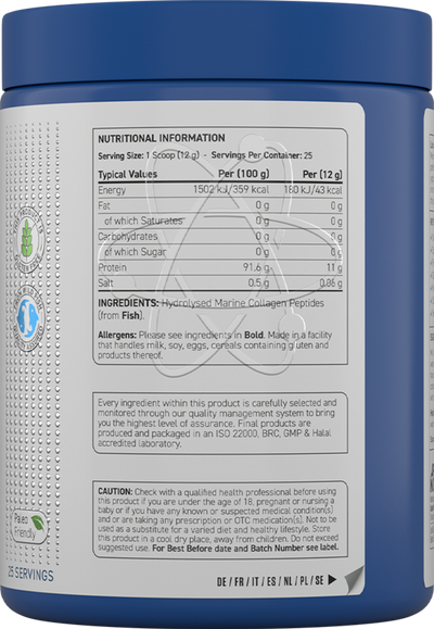 Applied Nutrition Marine Collagen Powder - 300 g Unflavoured