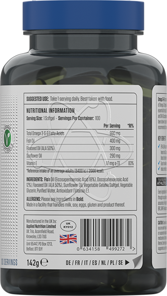 Applied Nutrition Tri-Omega 369 - 100 softgels