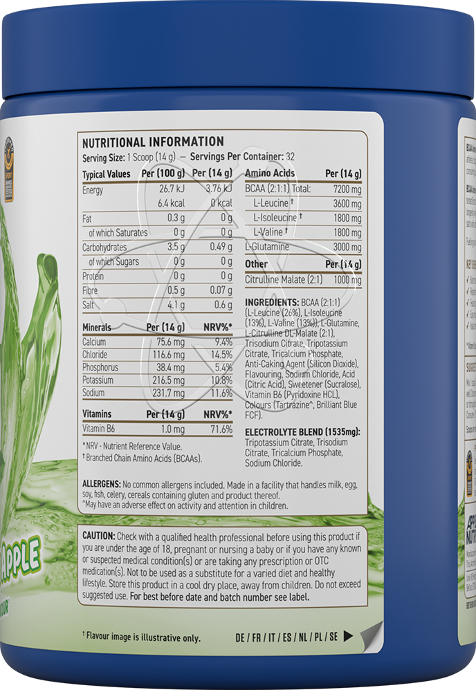 Applied Nutrition BCAA Amino Hydrate - 450 g Green Apple