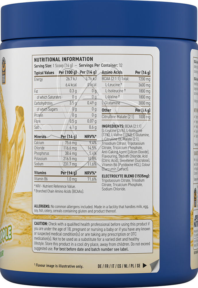 Applied Nutrition BCAA Amino Hydrate - 450 g  Pineapple