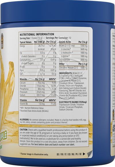Applied Nutrition BCAA Amino Hydrate - 450 g  Pineapple (Kopia)
