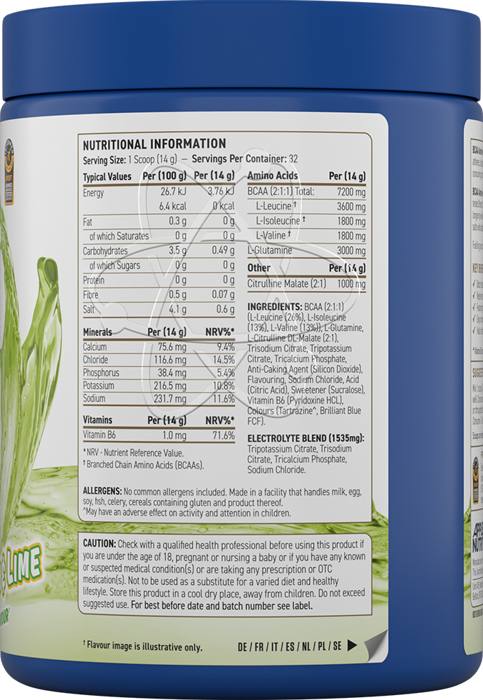 Applied Nutrition BCAA Amino Hydrate - 450 g Lemon & Lime