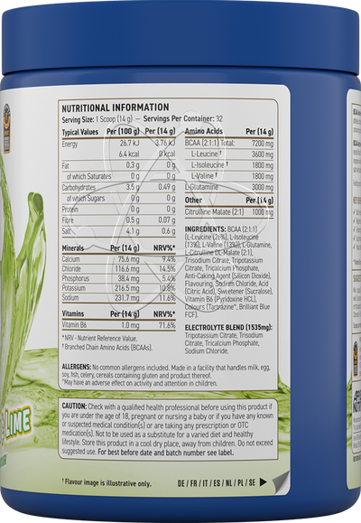 Applied Nutrition BCAA Amino Hydrate - 450 g Lemon & Lime