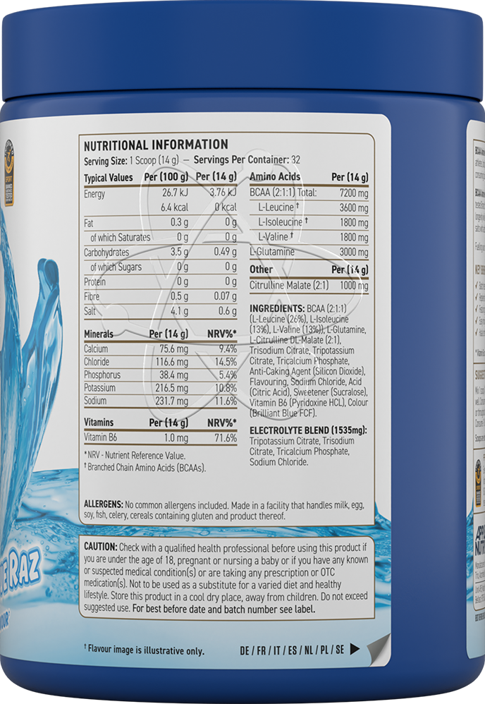 Applied Nutrition BCAA Amino Hydrate - 450 g Icy Blue Raz