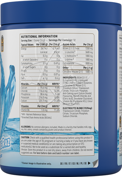 Applied Nutrition BCAA Amino Hydrate - 450 g Icy Blue Raz