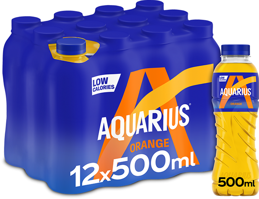 Aquarius - 12 x 500 ml Orange