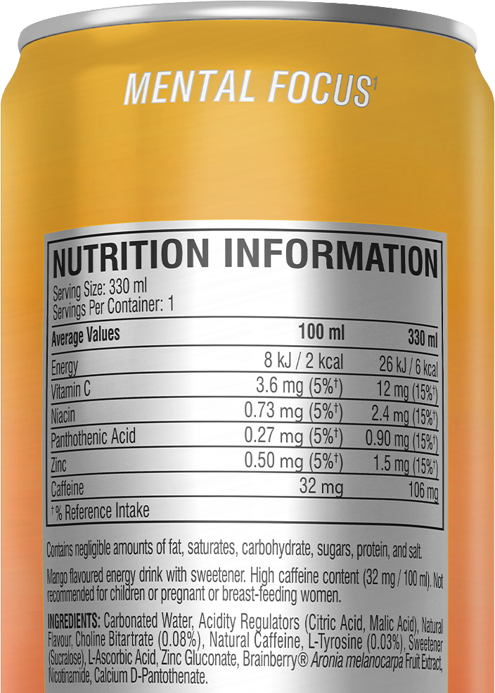 C4 Smart Energy - 12 x 330 ml Mango