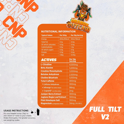 CNP Full Tilt V2 - 570 g Orange Outlaw