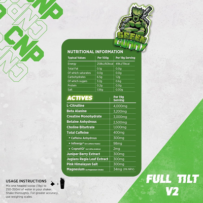 CNP Full Tilt V2 - 570 g Green Gummy