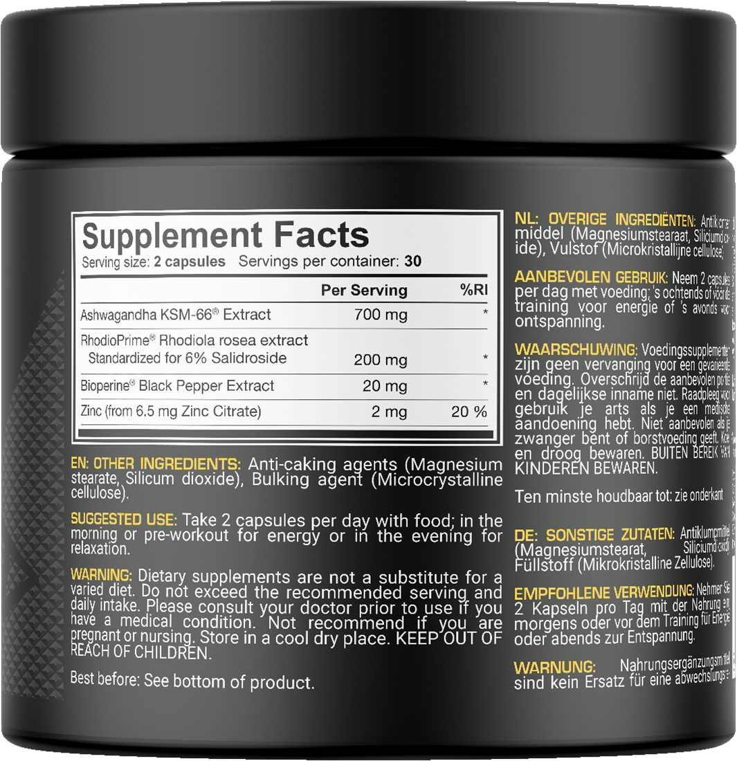 Dedicated Nutrition Ashwa-Bol - 60 caps