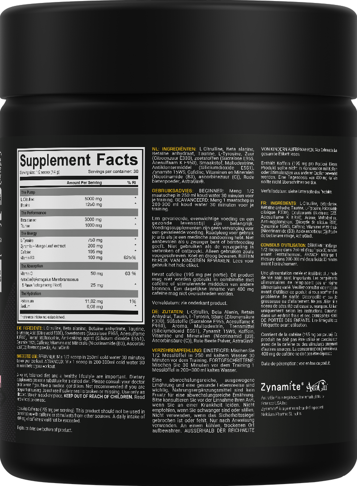 Dedicated Nutrition Unstoppable - 420 g Fruit Punch