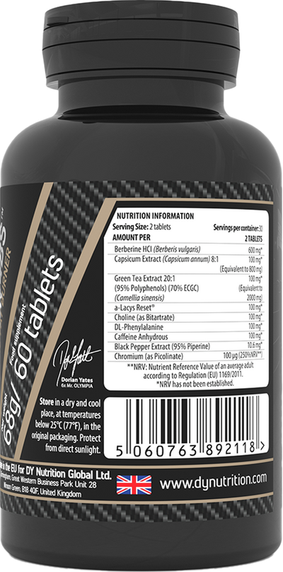 Dorian Yates Nutrition BlackBombs - 60 tabs