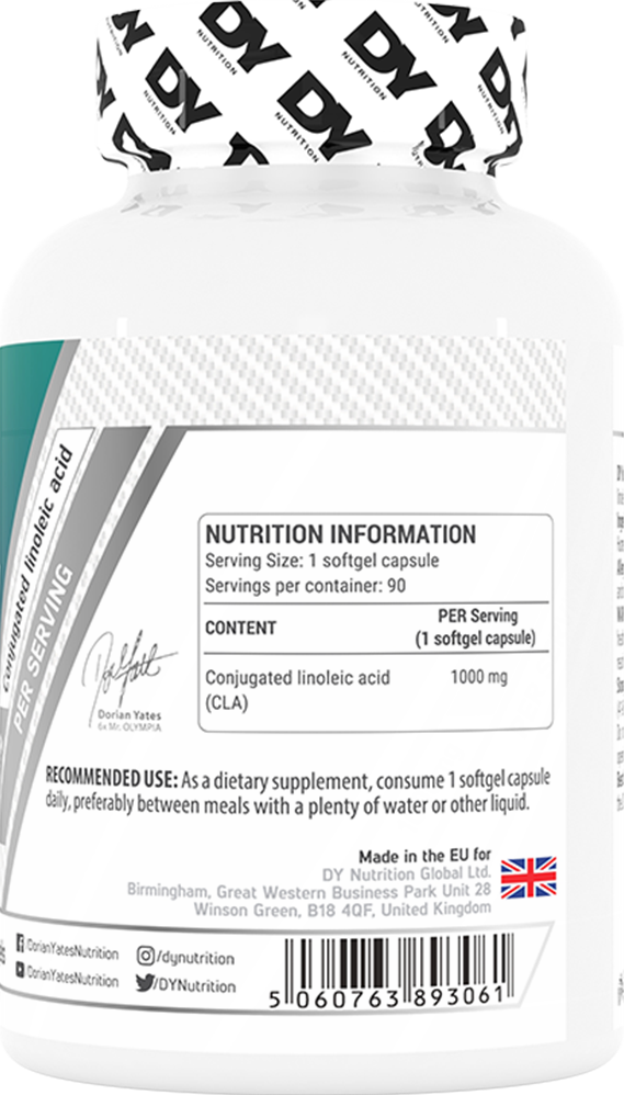 Dorian Yates Nutrition CLA 1000mg - 90 gels