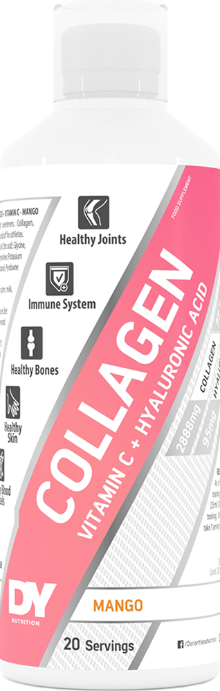 Dorian Yates Nutrition Collagen + Vitamin C + Hyaluronic Acid - 500 ml Mango