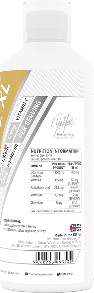 Dorian Yates Nutrition L-Carnitine XL - 1000 ml Pineapple
