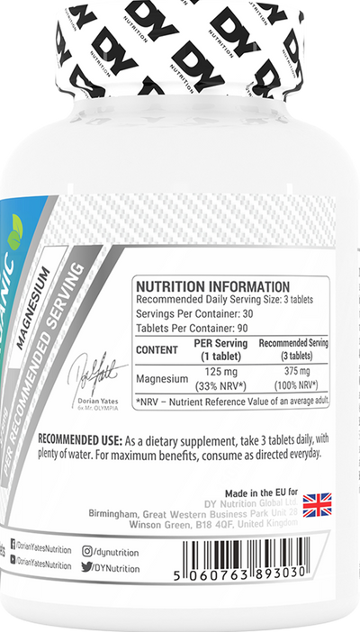 Dorian Yates Nutrition Magnesium Organic - 90 tabs