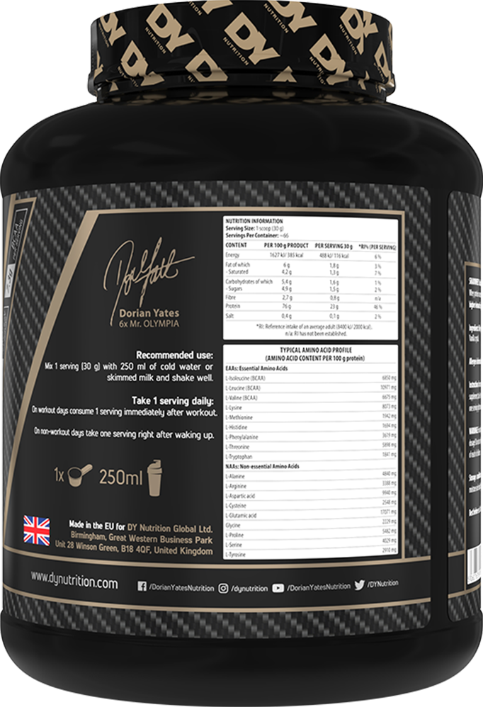 Dorian Yates Nutrition Shadowhey - 2000 g