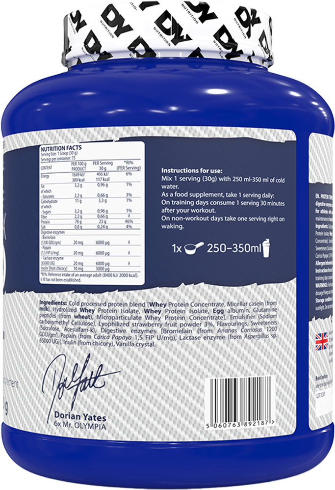 Dorian Yates Nutrition Whey Complex Tempro - 2270 g