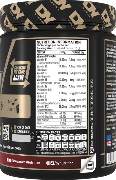 Dorian Yates Nutrition The Creatine - 400 g Strawberry