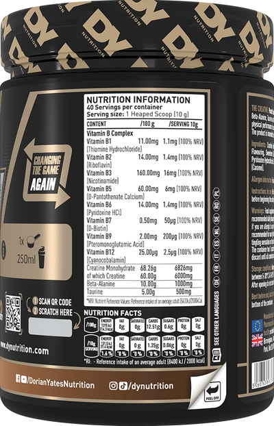 Dorian Yates Nutrition The Creatine - 400 g Peach