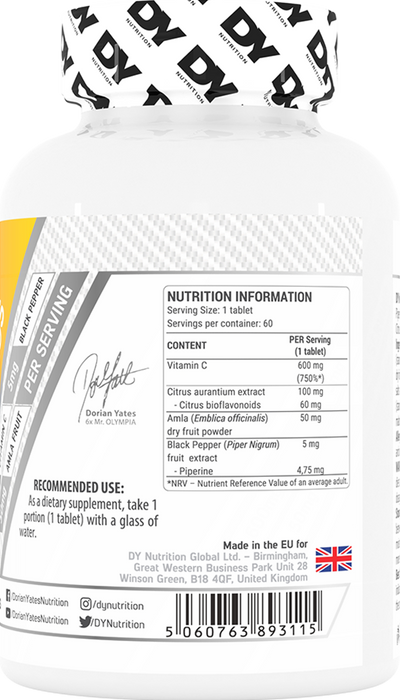 Dorian Yates Nutrition Vitamin C Plus - 60 tabs
