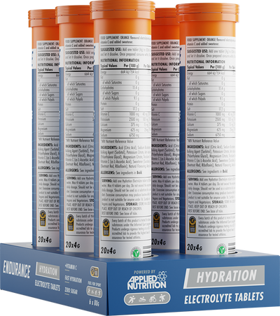 Applied Nutrition Endurance Hydro Tabs - 6 x 20 tabs - Orange