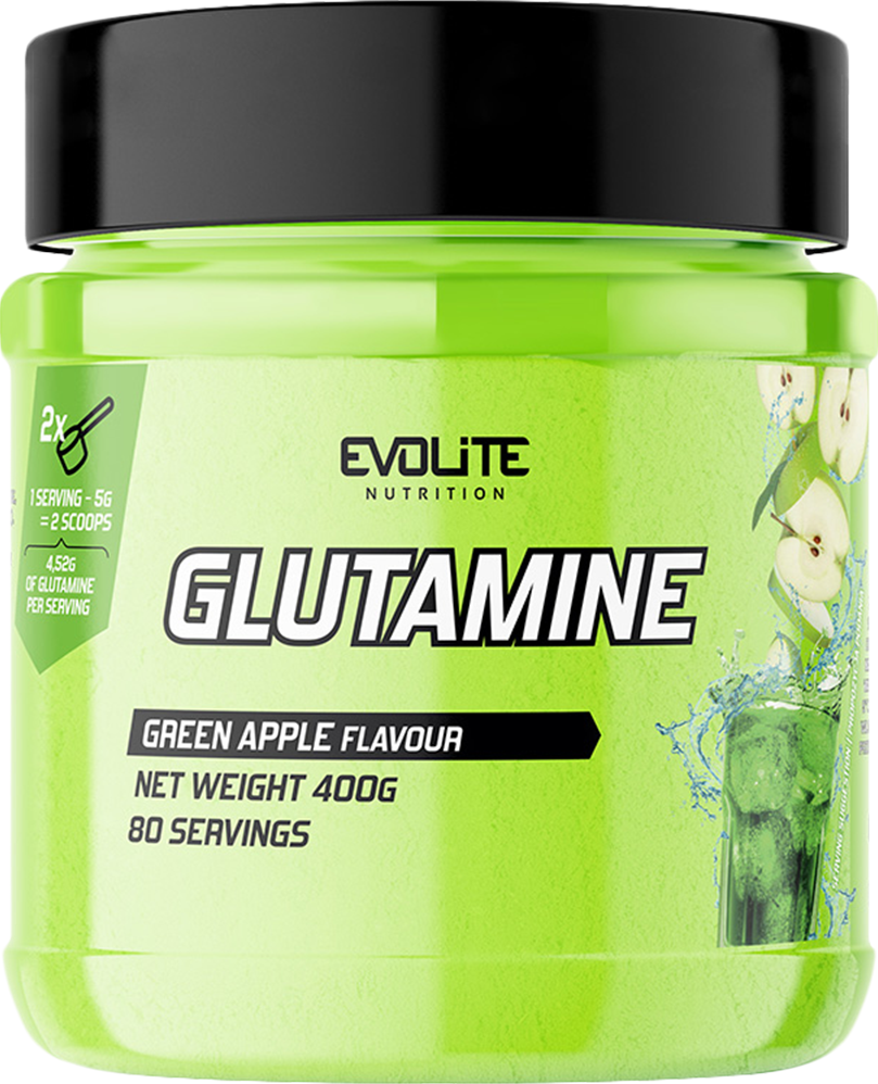 Evolite Glutamine - 400 g Green Apple