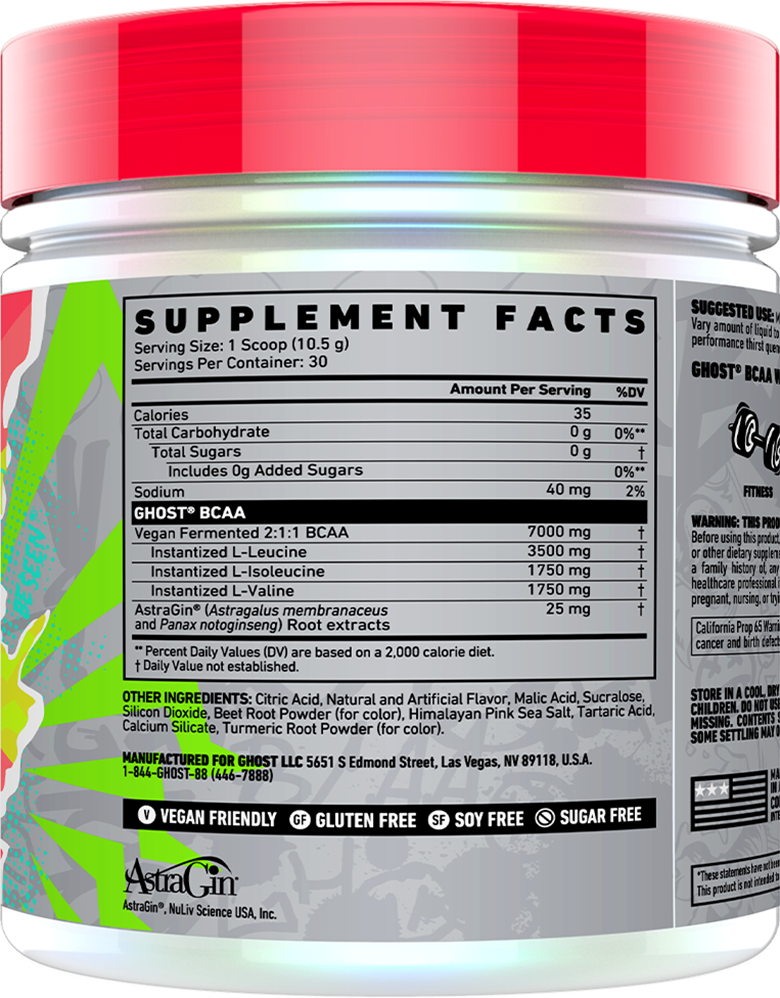 Ghost BCAA - 30 servings Kiwi Strawberry