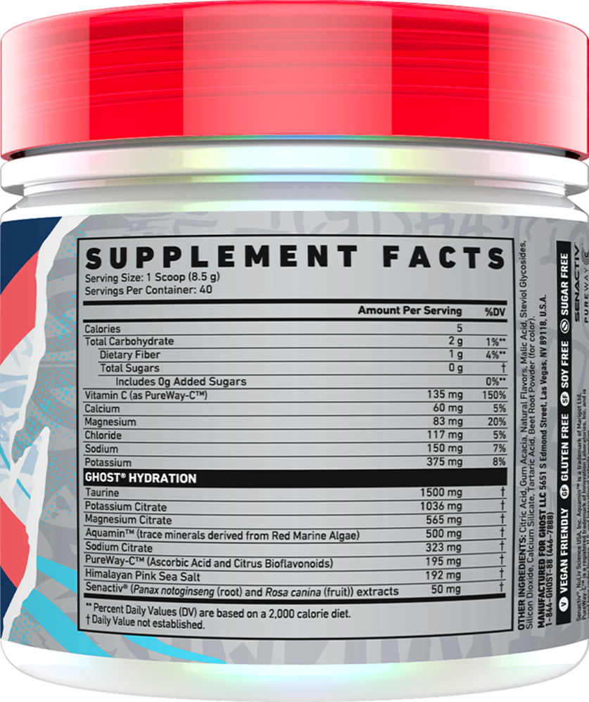 Ghost Hydration - 40 servings Kiwi Strawberry