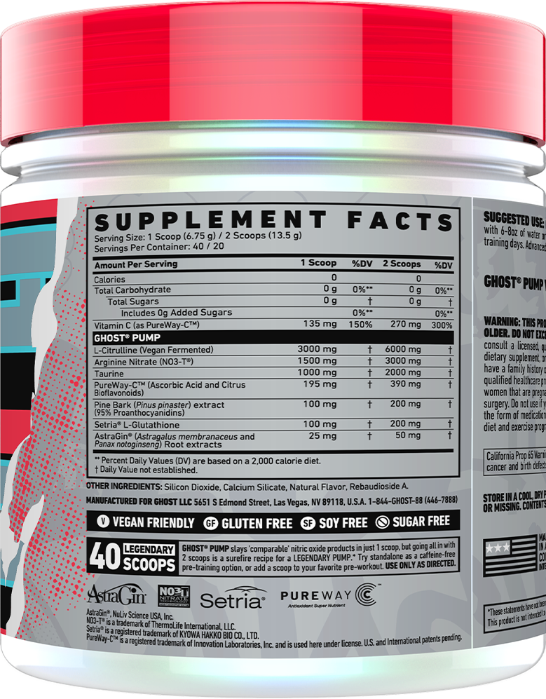 Ghost Pump - 40 servings Natty
