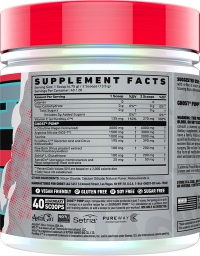Ghost Pump - 40 servings Natty
