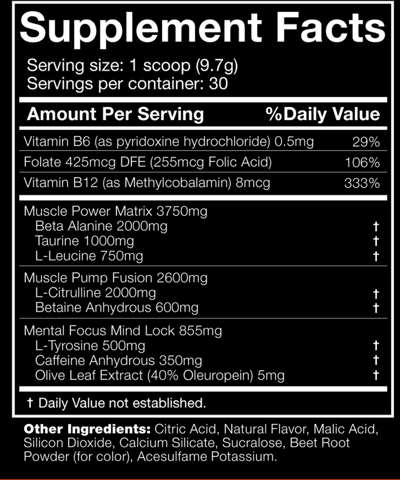 JNX The Shadow Pre-workout - 270 g Fruit Punch