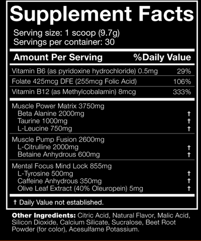 JNX The Shadow Pre-workout - 270 g Fruit Punch