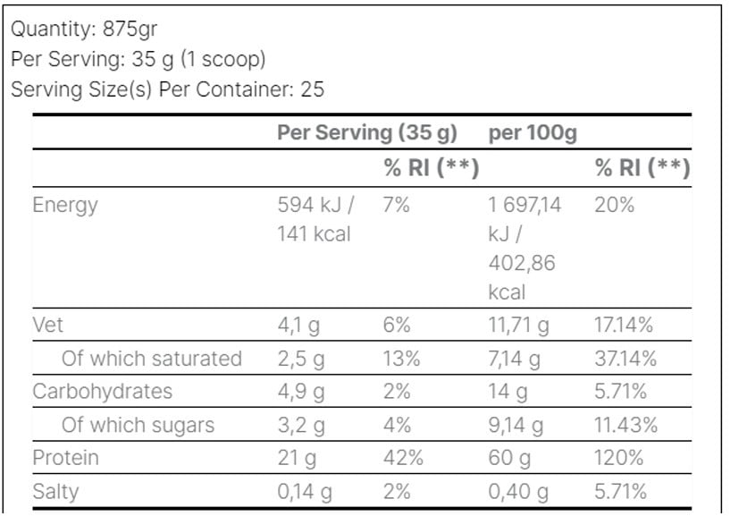 M&M's HiProtein Powder - 875 g - Chocolate