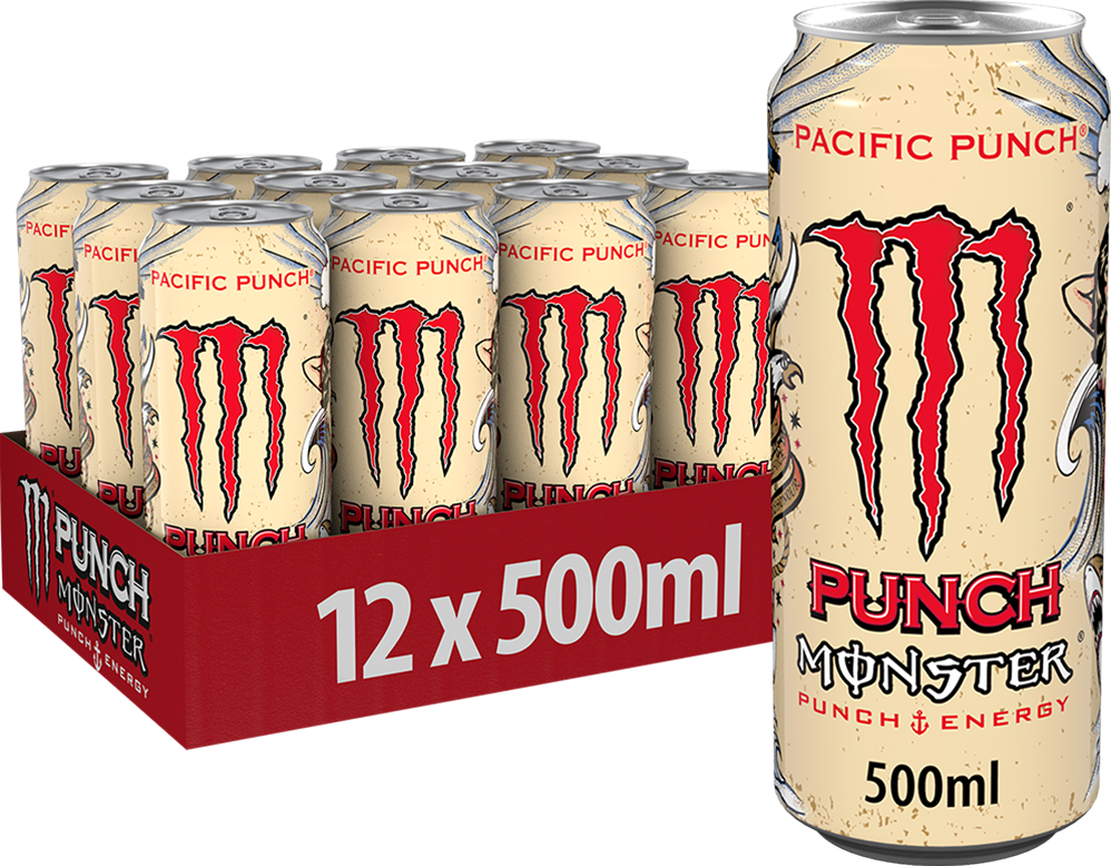 Monster Energy Punch - 12 x 500 ml Pacific Punch