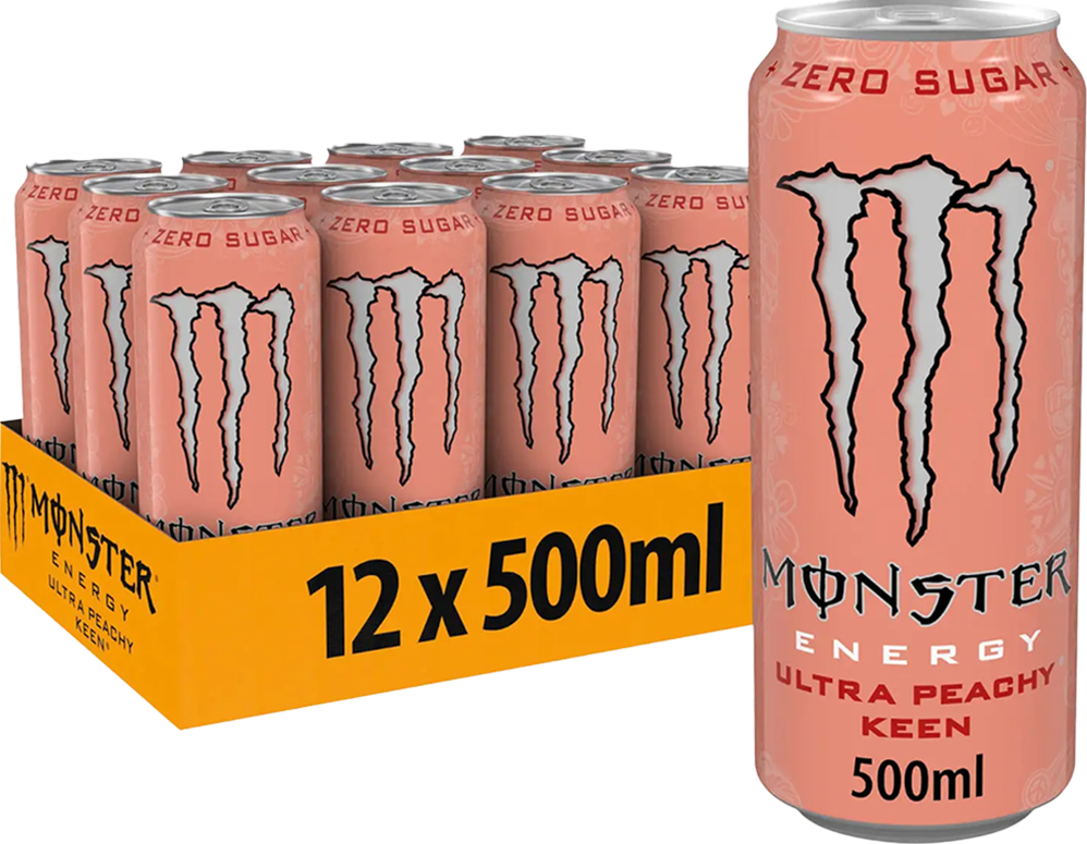 Monster Energy Ultra - 12 x 500 ml Peachy Keen
